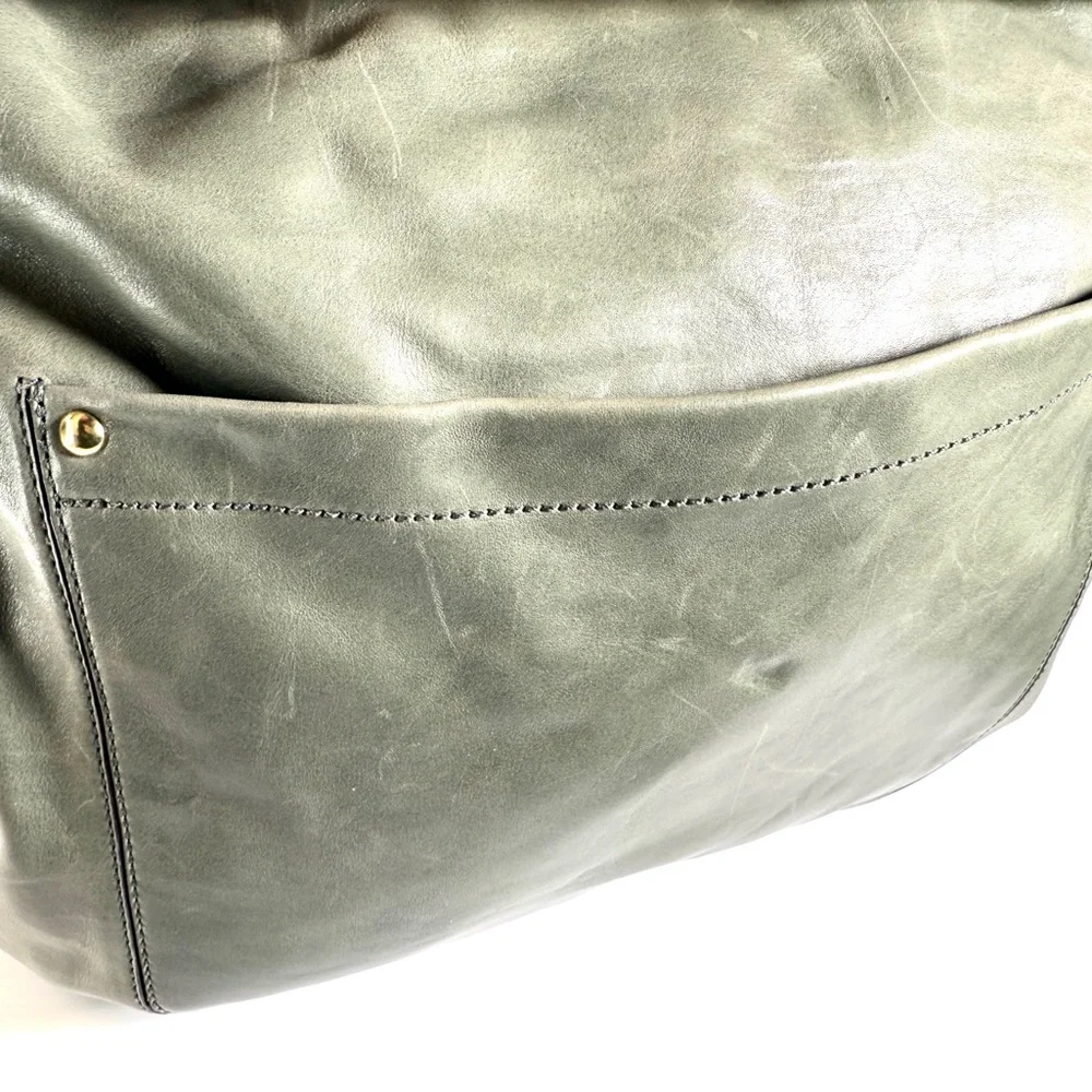 Coach | Vintage 2000s Y2K Large Grey Hobo Genuine Leather